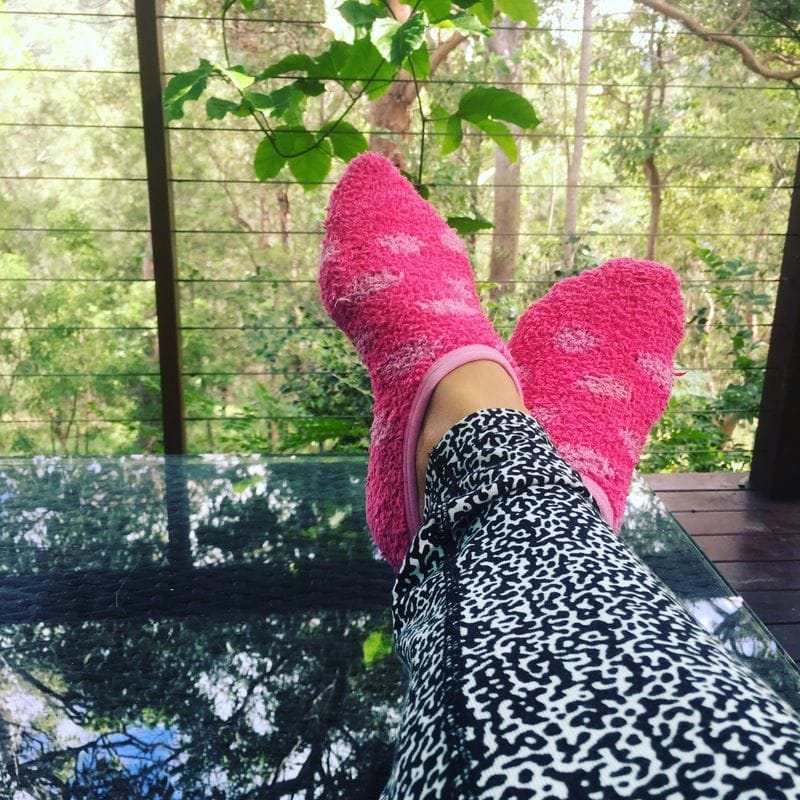 Socks on kind of weather, don't you feel? Socks on kind of weather, don't you feel?
